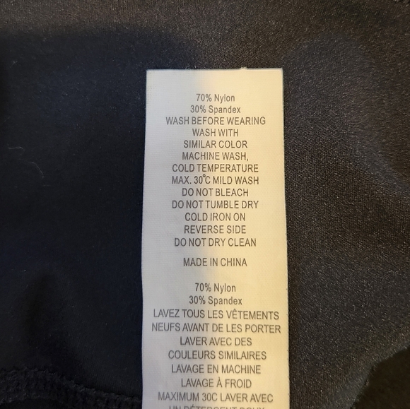 ZYIA Active Black Slashed Lux High Rise Ripped Leggings Size 0 Activewear Gym - Picture 6 of 8